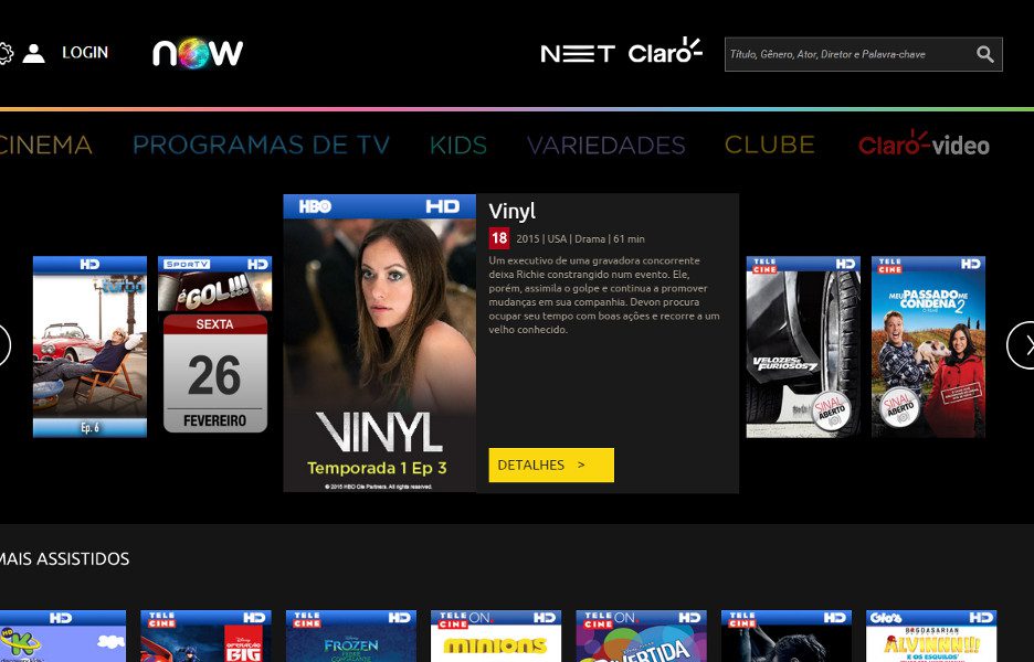 HBO licencia conteúdo para app de Claro e Net