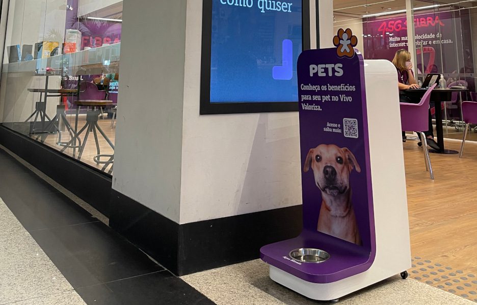 Vivo chega a 180 lojas físicas pet friendly. Crédito: Divulgação