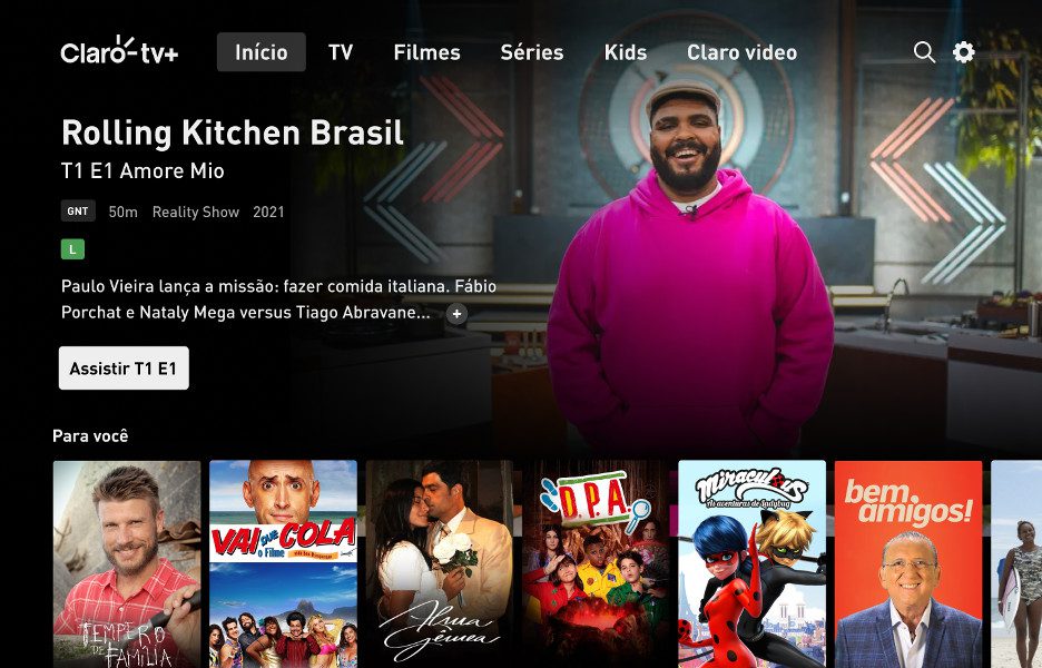 Como sair da Netflix  Claro TV com NOW e Netflix Interface de TV